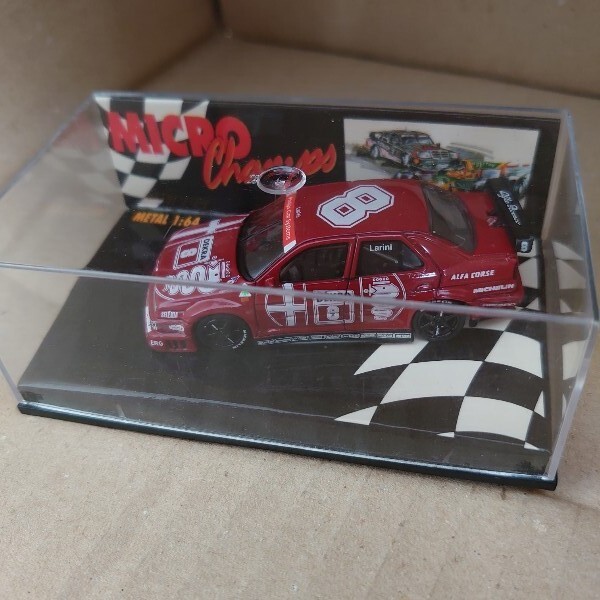 未開封 1/64 アルファロメオ 155 DTM 1993 Larini ALFA ROMEO ミニカー _3
