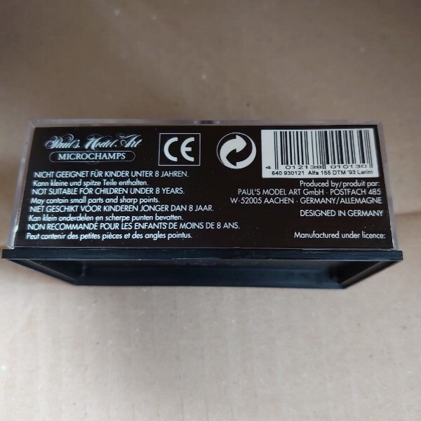 未開封 1/64 アルファロメオ 155 DTM 1993 Larini ALFA ROMEO ミニカー _4