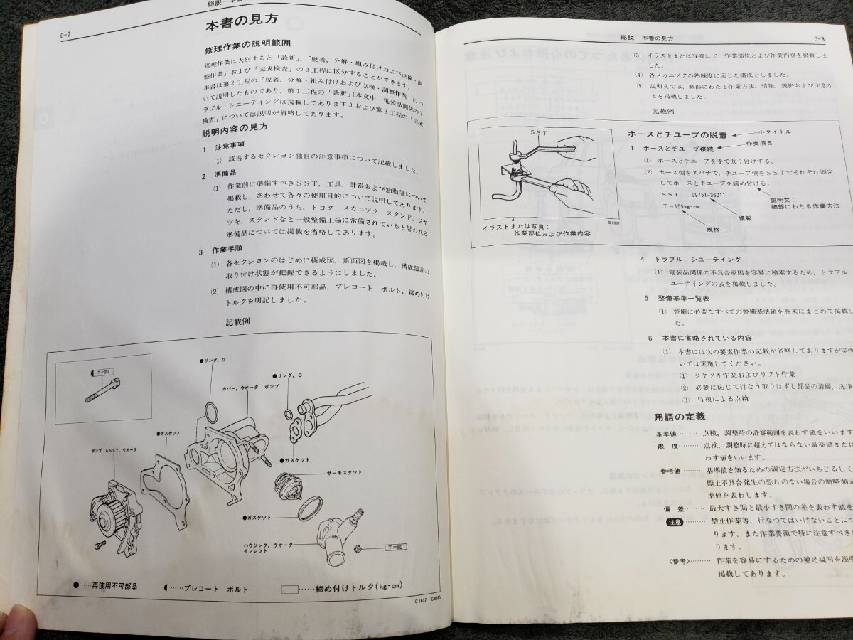 昭和59年】トヨタ3S-GELU エンジン修理書 【公式通販】