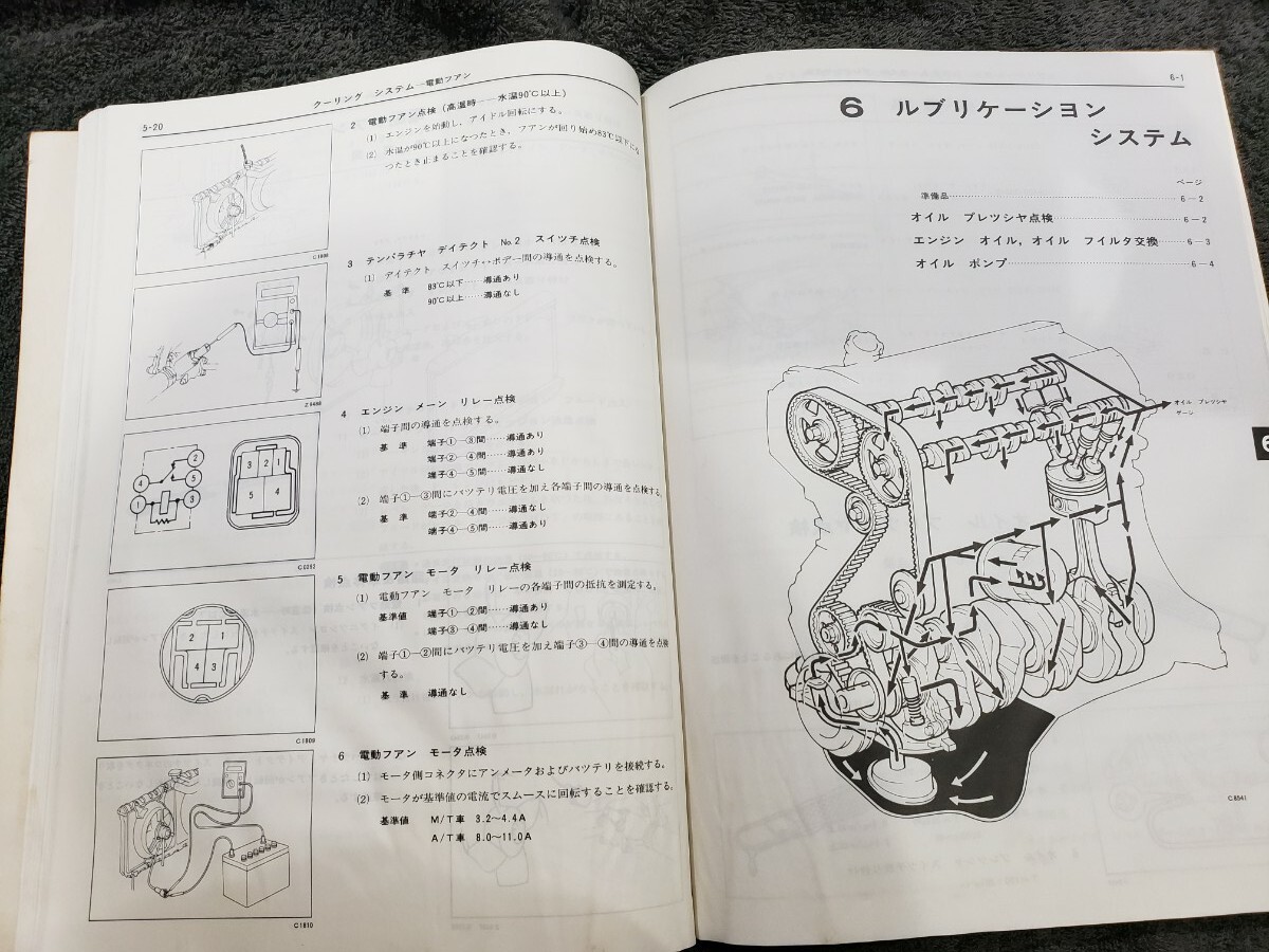 昭和59年】トヨタ3S-GELU エンジン修理書 【公式通販】