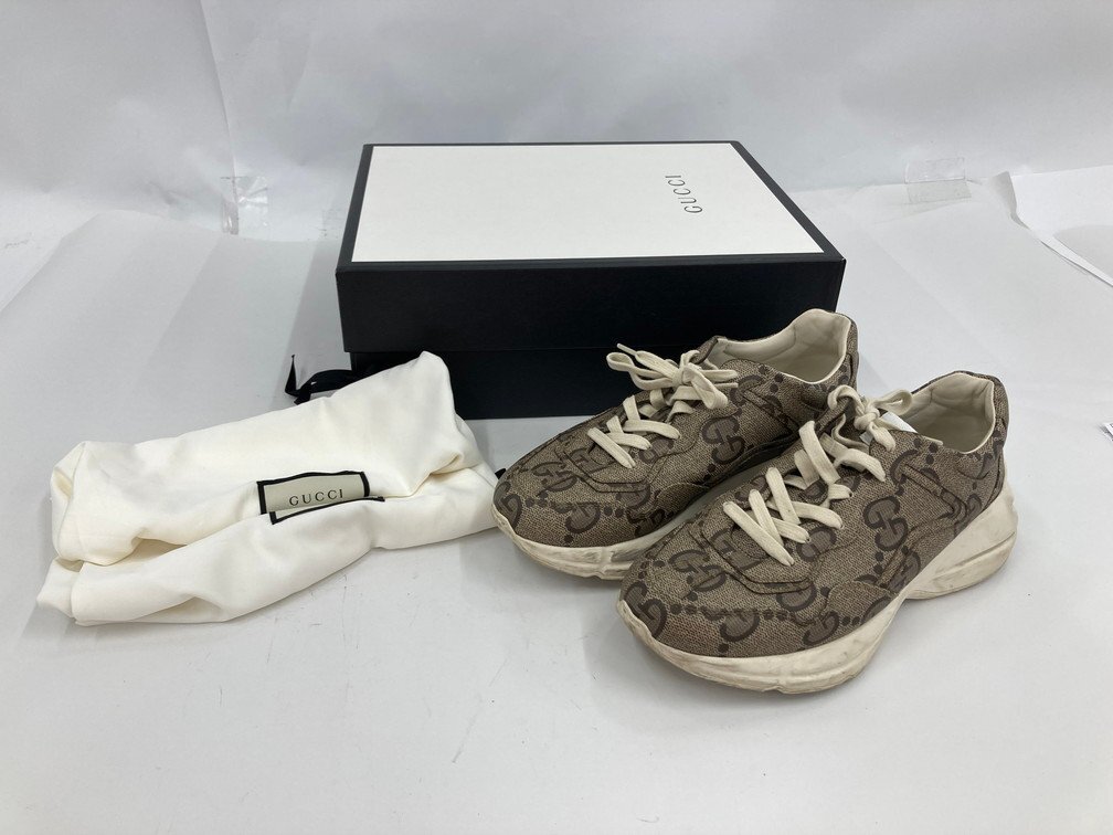 GUCCI グッチ スニーカー GG ライトン 680870 7 03C 替え靴紐/箱/保存