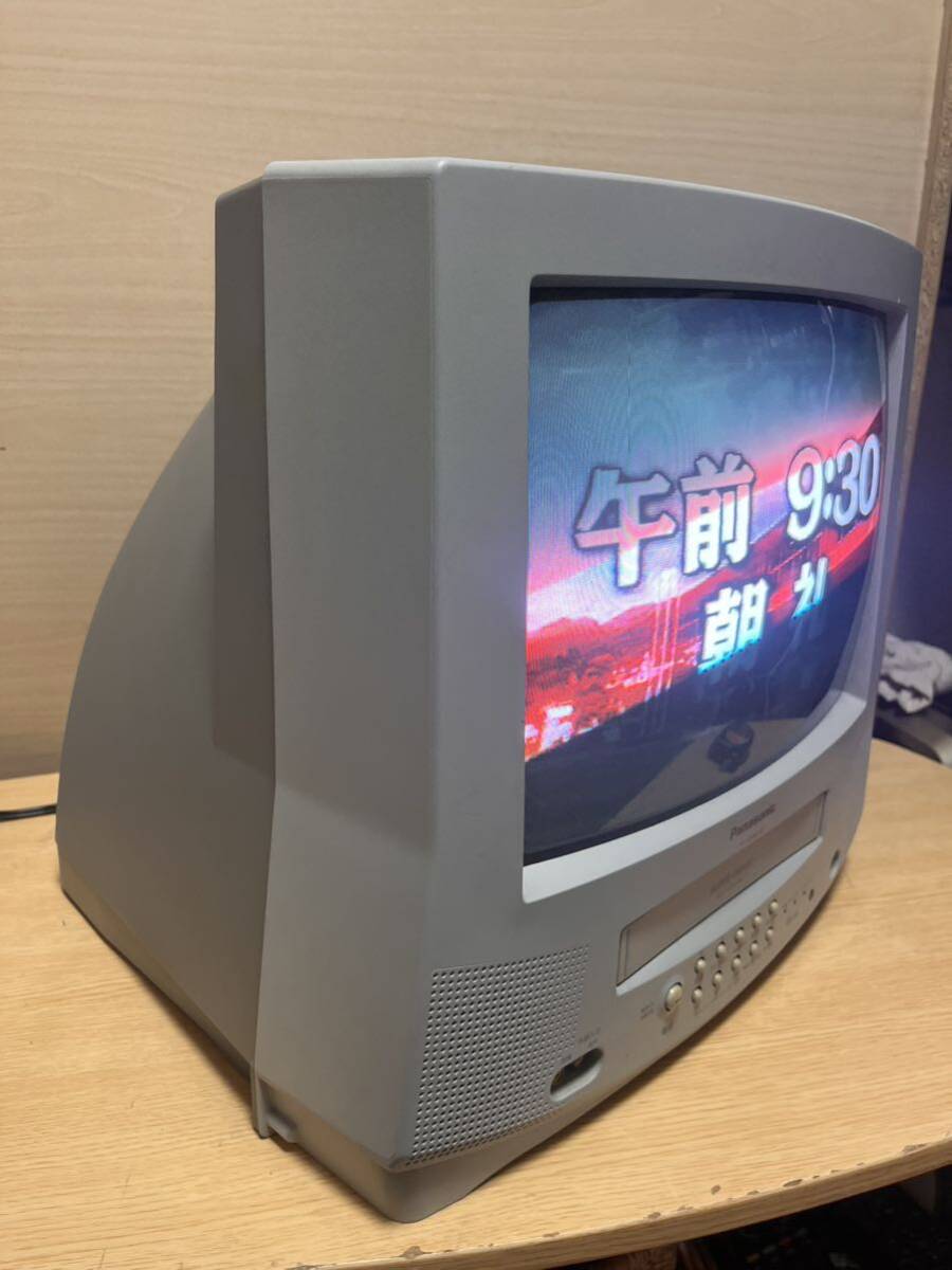 Panasonic 2005年製14型 ビデオ内蔵型テレビ TH-14EV60 リモコン無し