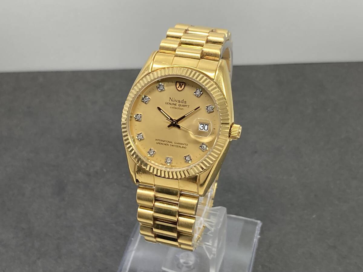 1円～稼働品・Nivada SWISS/二バダ GENUINE QUARTZ COLLECTION 