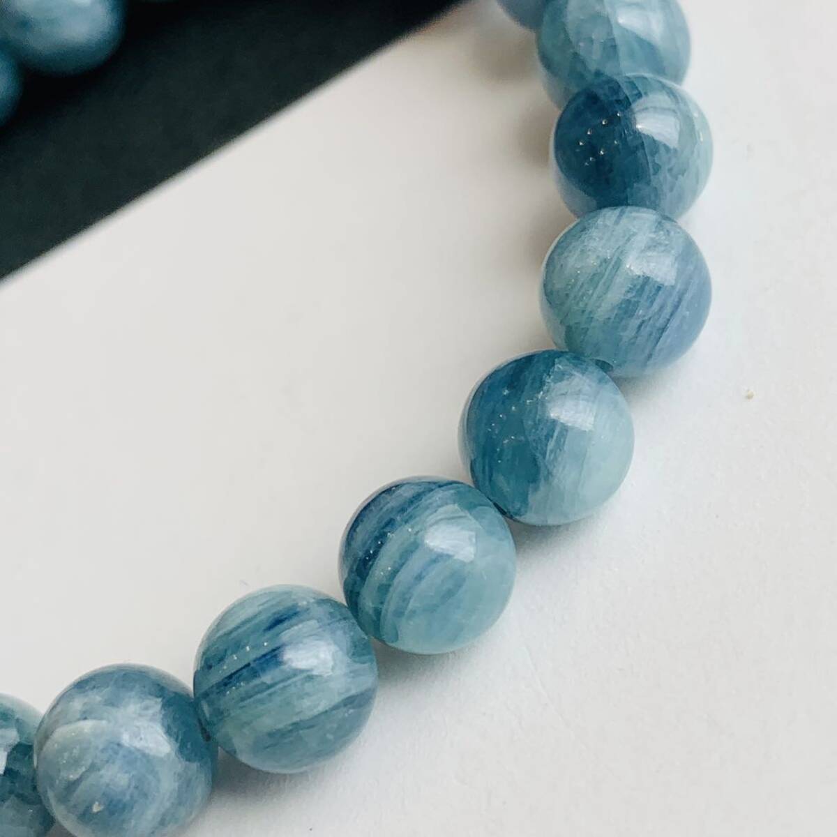 グリーンカイヤナイト　ブレスレット　天然石　パワーストーン　8㍉珠　_3