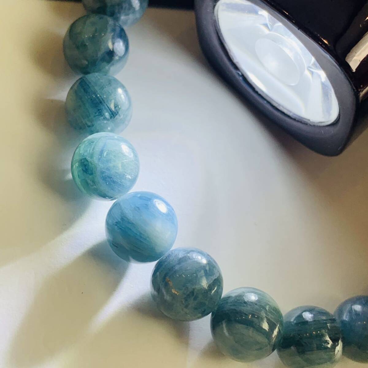 グリーンカイヤナイト　ブレスレット　天然石　パワーストーン　8㍉珠　_6