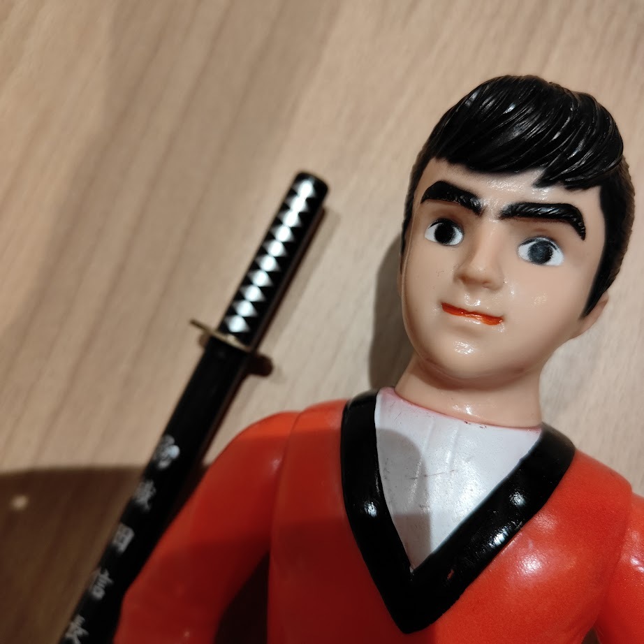 当時物 希少 快傑ライオン丸 無版権 パチ ビンテージソフビ 獅子丸