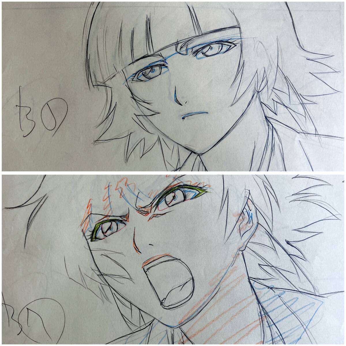 ブリーチ 直筆 原画 10枚セット 砕蜂 ソイフォン／genga Cel セル画