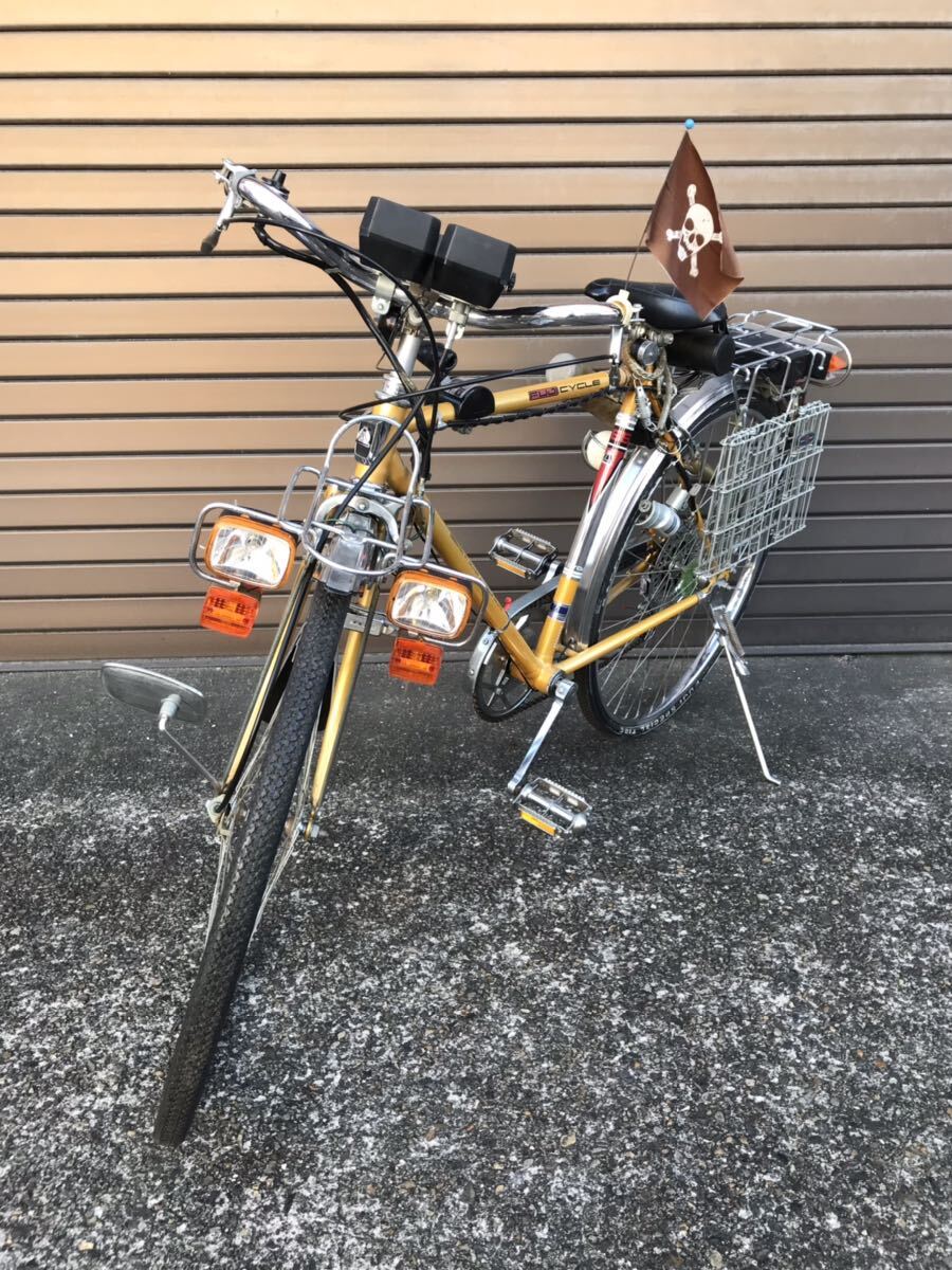 富士 FUJI フジサイクル フラッシャー FS5 Ⅱ デコチャリ 自転車 26