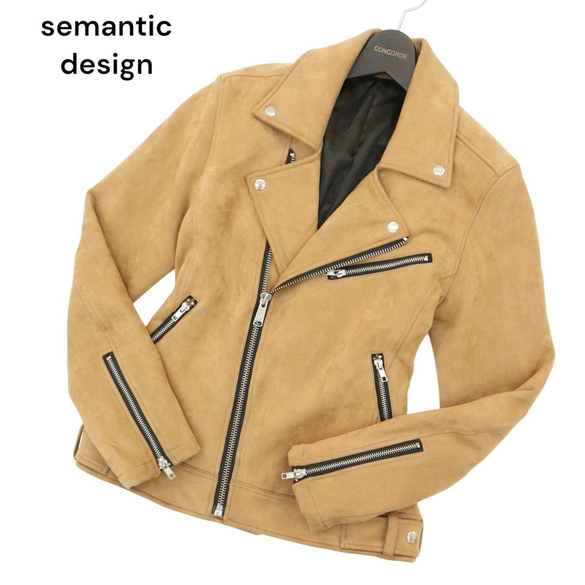 semantic design セマンティック デザイン 秋冬 フェイク スウェード