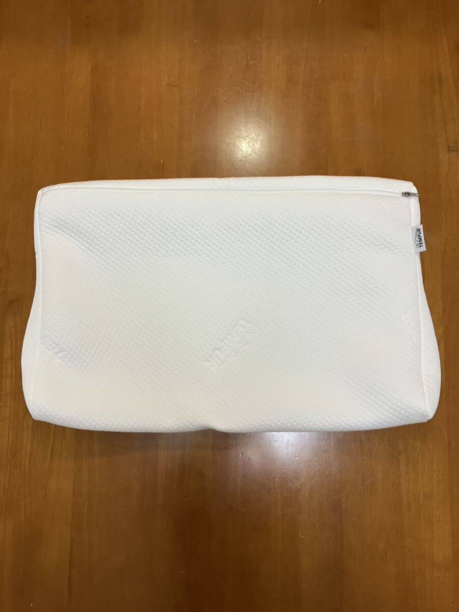送料無料　テンピュール　TEMPUR 枕カバー　オリジナルピロー ホワイト　サイズ XS 高さ約7cm ダブルジャージーカバー_1