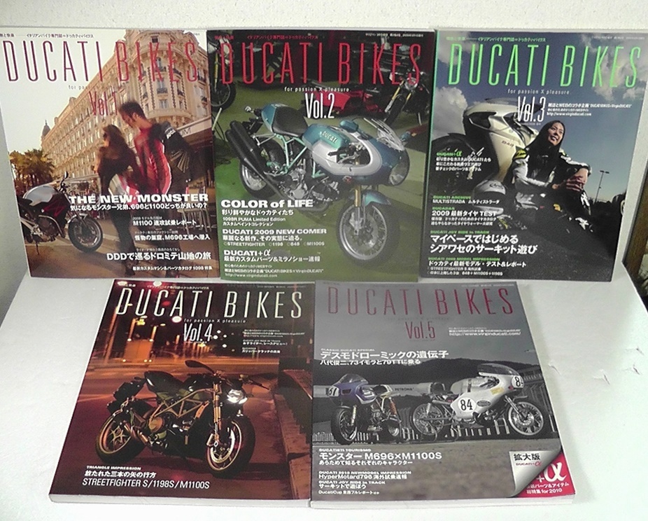 DUCATI BIKES ドゥカティ バイクス VOL.1～VOL.5 計５冊セット ★ イタリアンバイク専門誌 １巻～５巻 /N_1