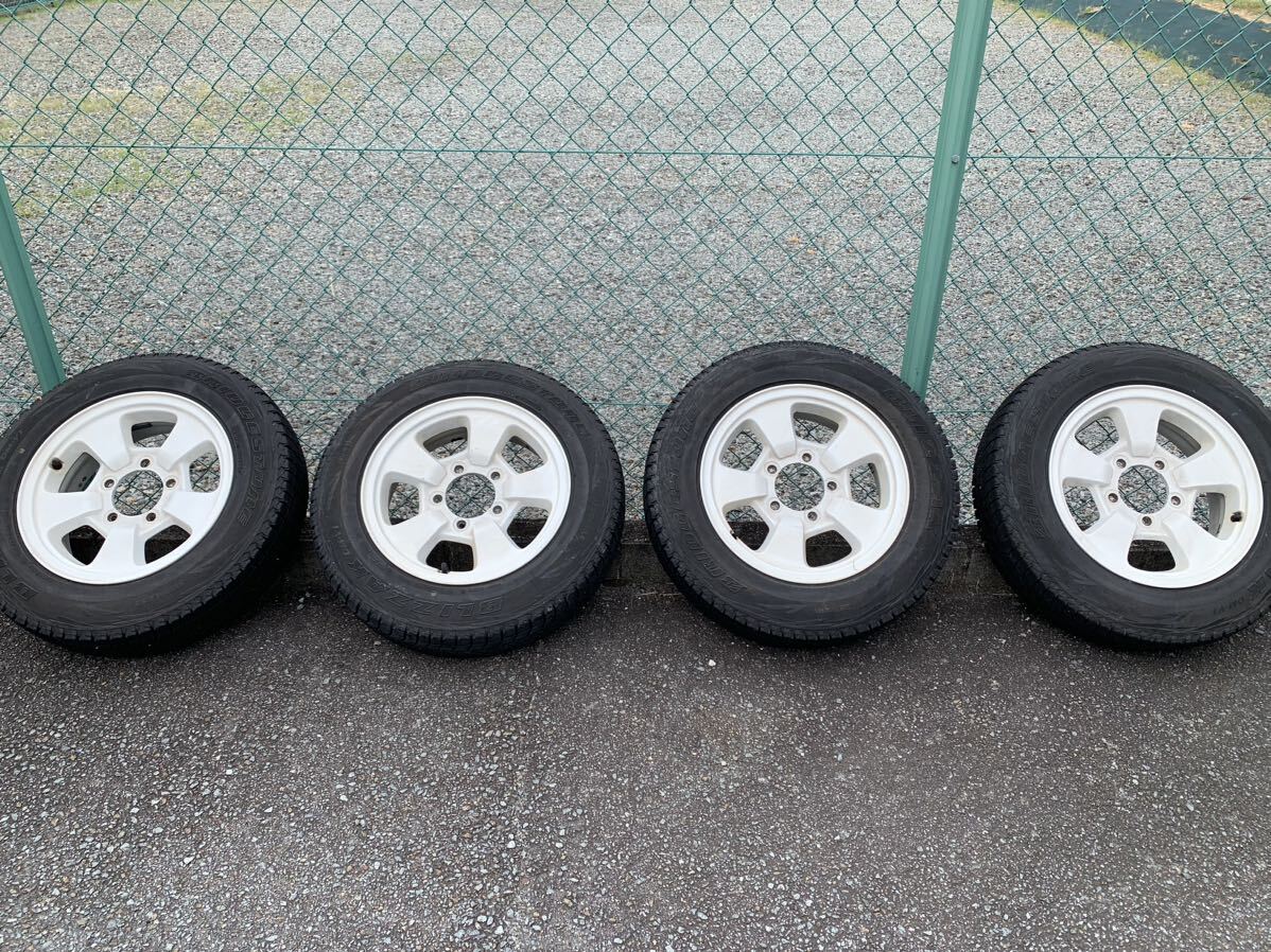ブリヂストン ブリザック DM-V1 スタッドレス ホイール付き 4本 ジムニー クロカン 4駆_1