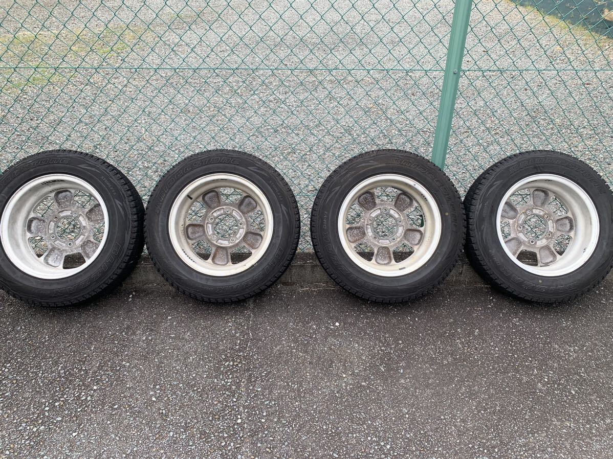 ブリヂストン ブリザック DM-V1 スタッドレス ホイール付き 4本 ジムニー クロカン 4駆_2