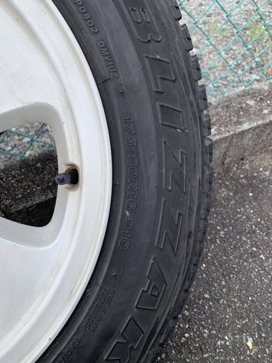 ブリヂストン ブリザック DM-V1 スタッドレス ホイール付き 4本 ジムニー クロカン 4駆_3