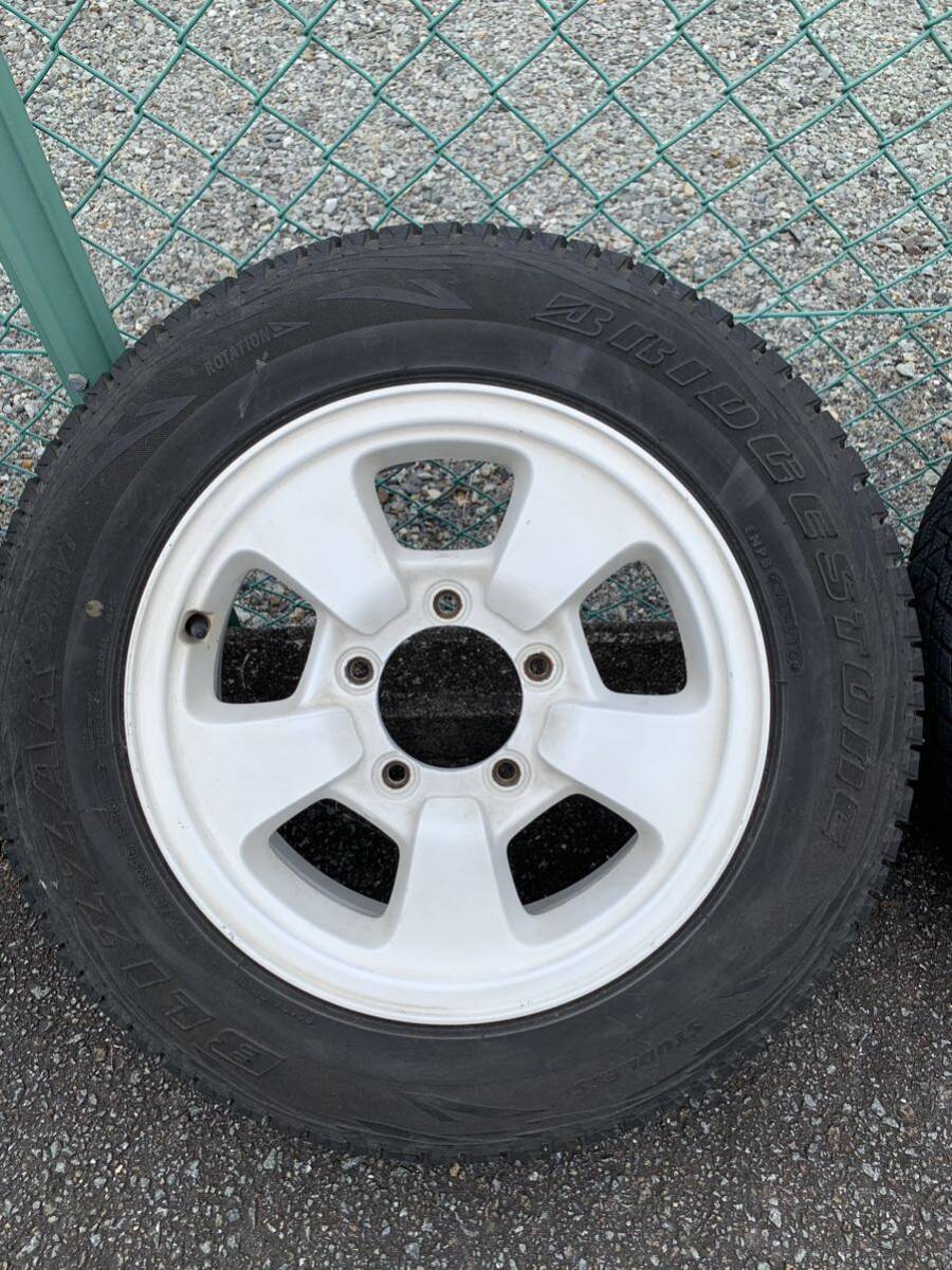 ブリヂストン ブリザック DM-V1 スタッドレス ホイール付き 4本 ジムニー クロカン 4駆_5
