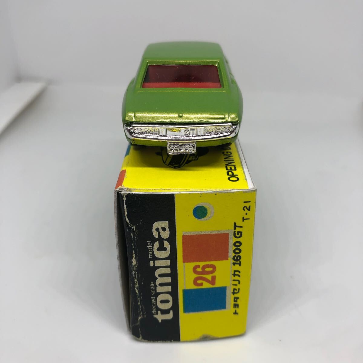 トミカ　日本製　黒箱　26 トヨタ　セリカ　1600GT 1Eホイール　当時物　絶版_4