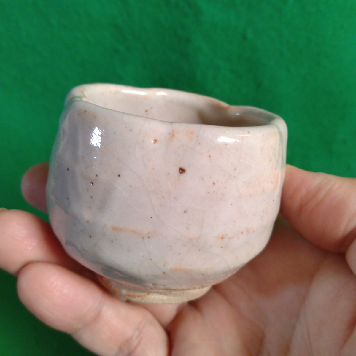 志野 大茶碗☆斗 - 荒川豊蔵？印 Yahoo!オークション 荒川豊蔵 彫印
