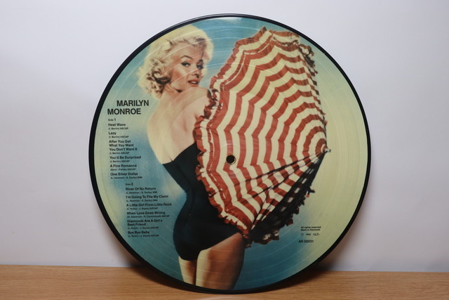 Marilyn Monroe　マリリン・モンロー　ピクチャーレコード 1984 激レア マリリンモンロー LP レコード AR 30031 1984年 昭和レトロ