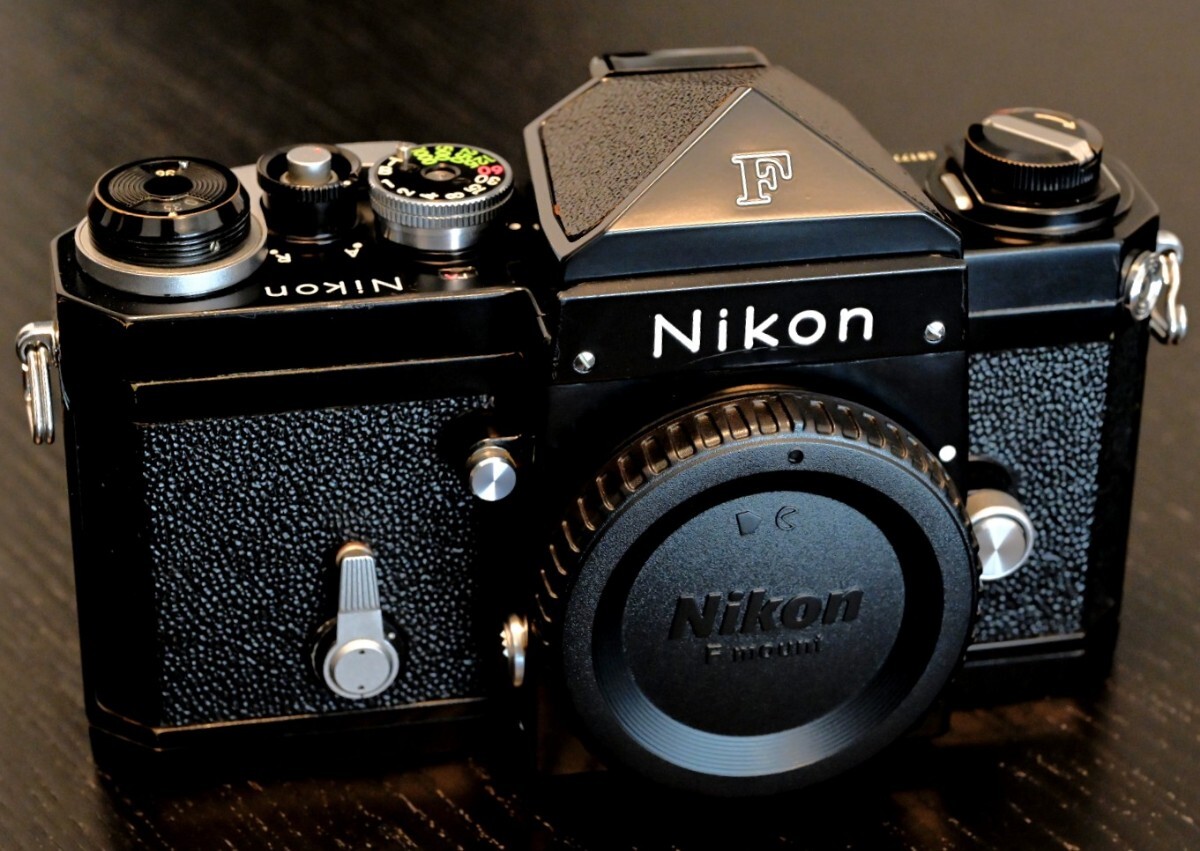 12.8万円を☆ニコン☆Nikon F アイレベル☆ブラックペイント真鍮ボディ