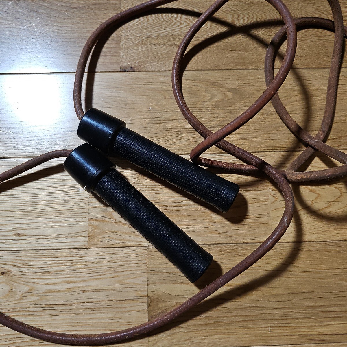 ウイニング winning 日本製 革製 スキップロープ F-16 なわとび ボクシング ジャンク品 _1