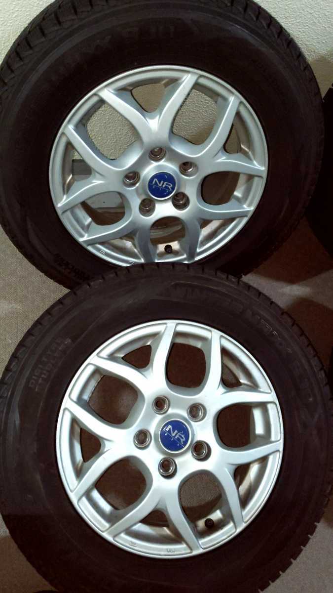 175/80R15 5穴 AW4本セット　H58Aパジェロミニにて使用 テリオスキッドや旧キックスにもいかがでしょうか 5穴 パジェロミニ 175&frasl;80R15 ◆良品◆ 中古4本セット 北海道に冬到来ジムニーシエラ純正サイズ(195&frasl;80R15)のスタッドレスをパジェロミニ履かせてみた
