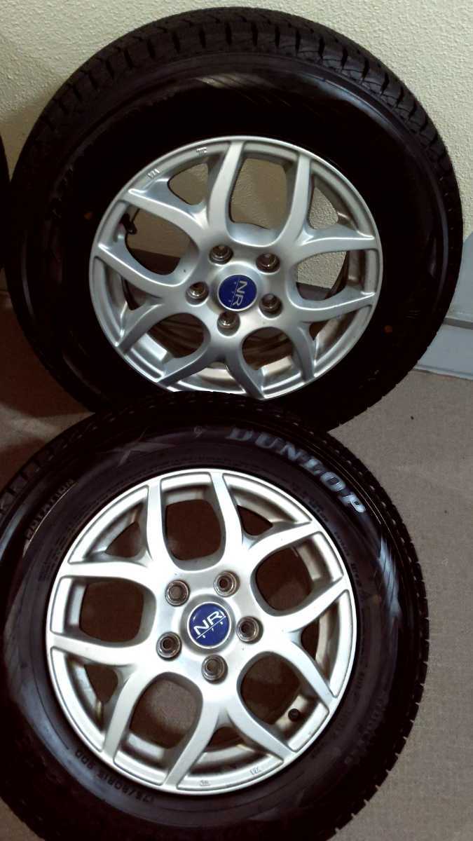 175/80R15 5穴 AW4本セット　H58Aパジェロミニにて使用 テリオスキッドや旧キックスにもいかがでしょうか 5穴 パジェロミニ 175&frasl;80R15 ◆良品◆ 中古4本セット 北海道に冬到来ジムニーシエラ純正サイズ(195&frasl;80R15)のスタッドレスをパジェロミニ履かせてみた