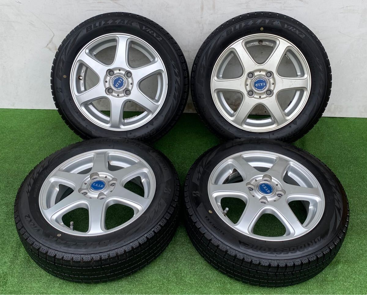 FEID 14インチ．155/65R15.ブリヂストン スタッドレス 付き．4本 