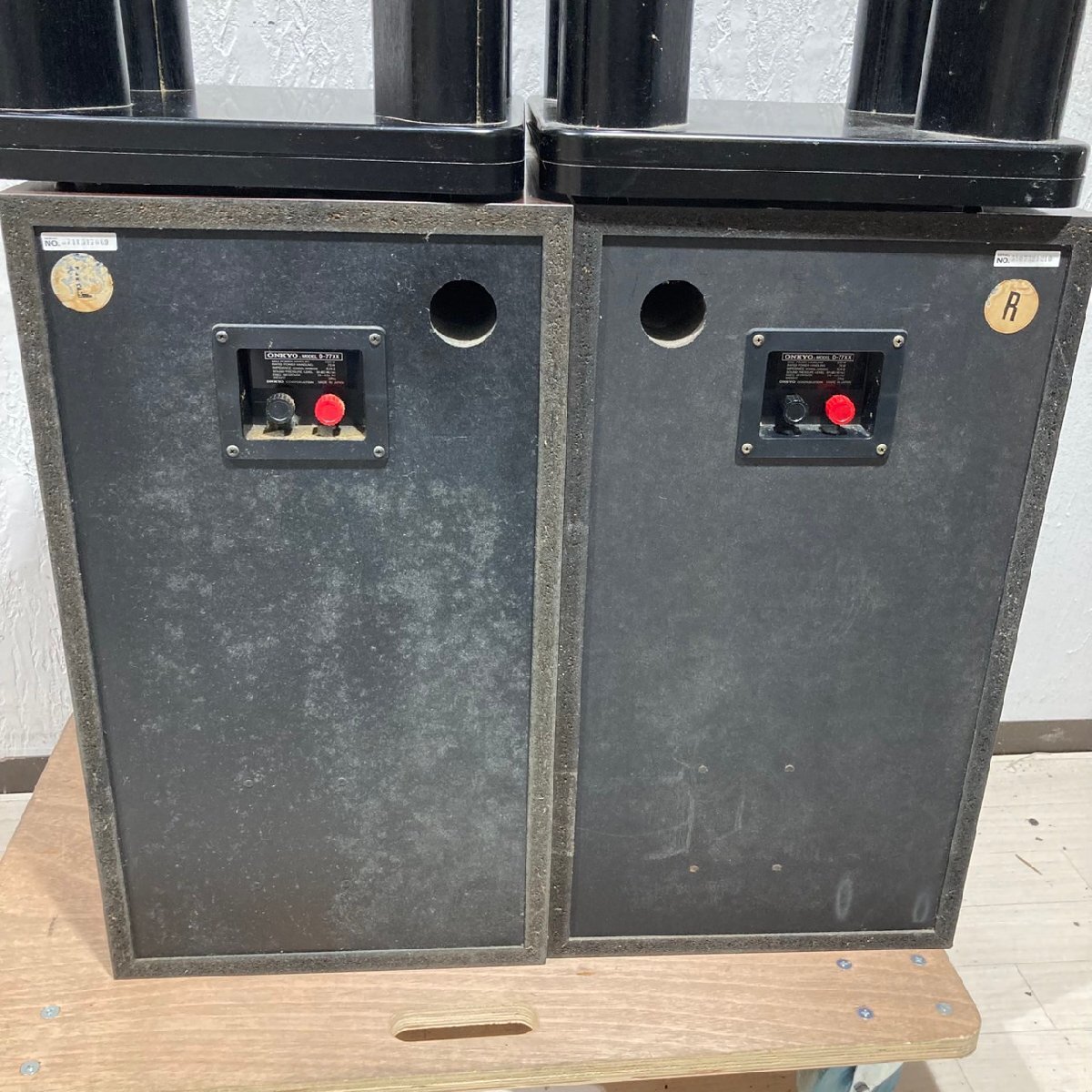 ☆ 【3個口】ONKYO オンキョー D-77XX ペアスピーカー スタンド付き_4