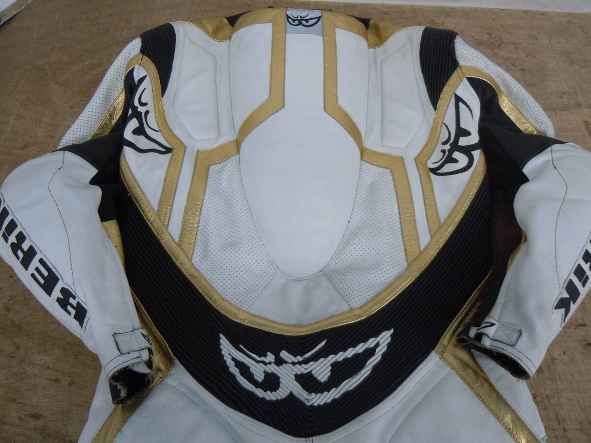 ♪BERIK ベリック レーシングスーツ MFJ STANDARD サイズ52 L-LL相当 劣化大 送料は説明欄 ※ジャンク品扱い ■１４０_4