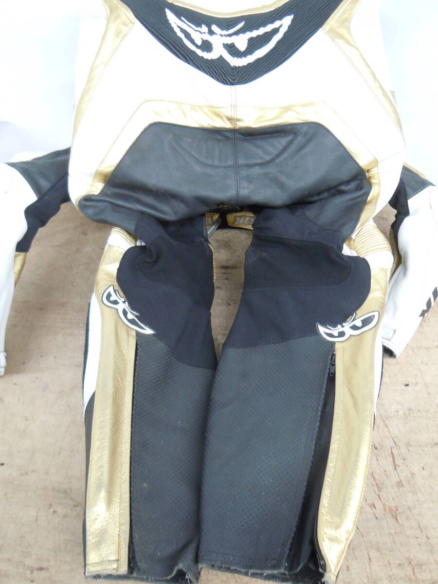 ♪BERIK ベリック レーシングスーツ MFJ STANDARD サイズ52 L-LL相当 劣化大 送料は説明欄 ※ジャンク品扱い ■１４０_5
