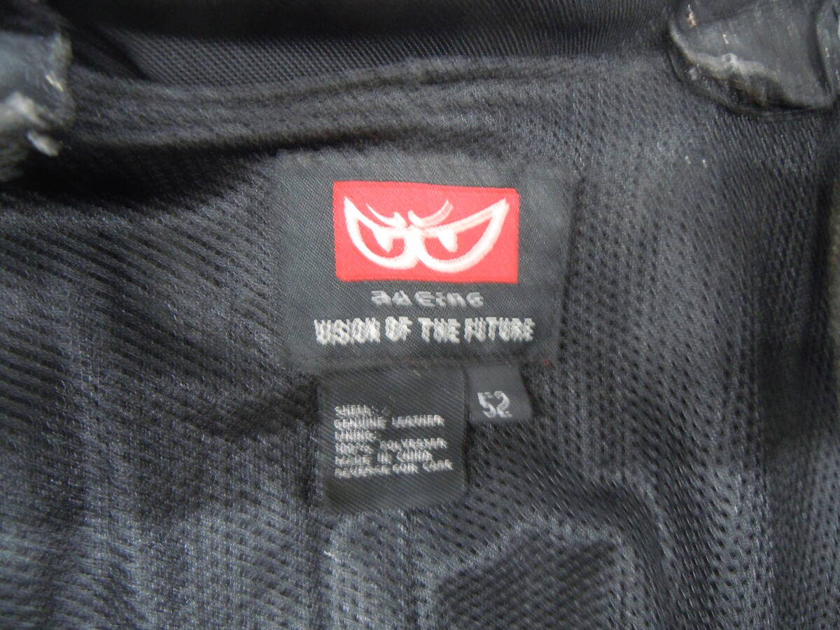 ♪BERIK ベリック レーシングスーツ MFJ STANDARD サイズ52 L-LL相当 劣化大 送料は説明欄 ※ジャンク品扱い ■１４０_8