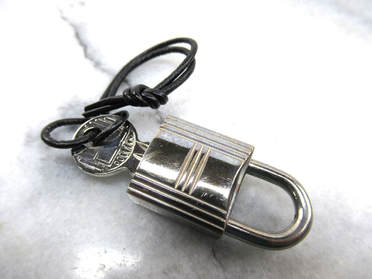 ☆【B送900円】1079 HERMES エルメス カデナ＆キーセット 121番 南京錠 