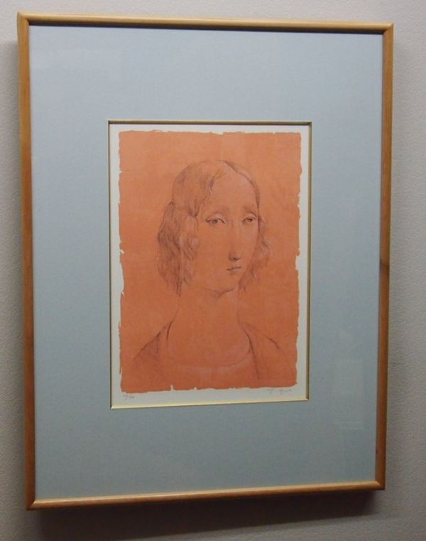 真作保証】 吉岡正人 「夢の人」 リトグラフ 版画 直筆サイン 限定80部