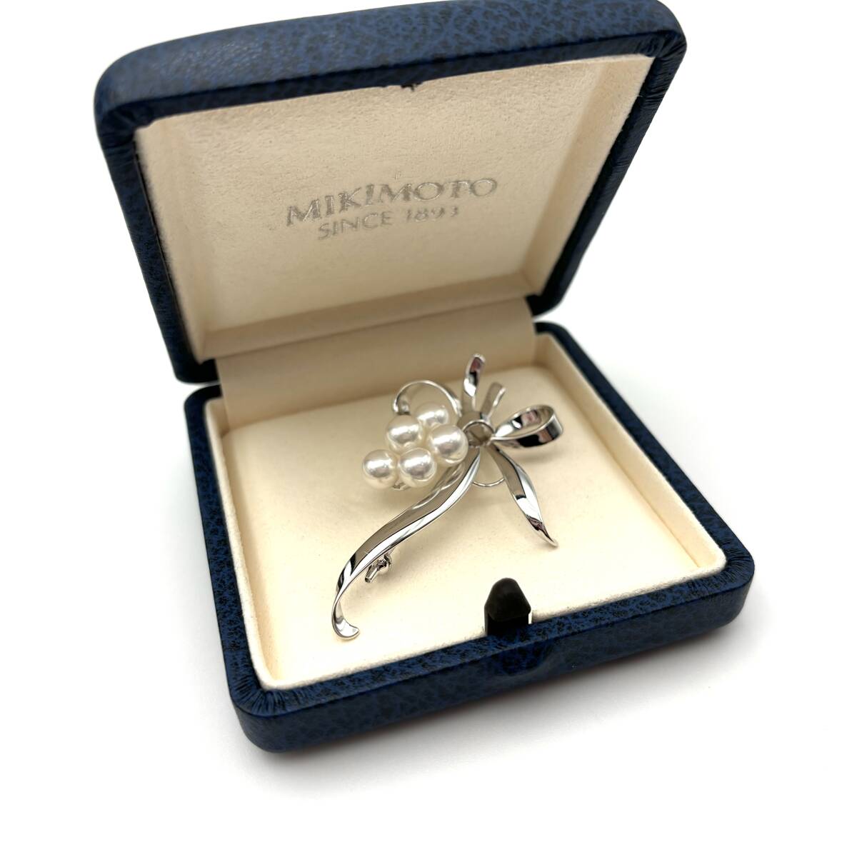1000円スタート】MIKIMOTO ミキモト ブローチ パール SV925 シルバー