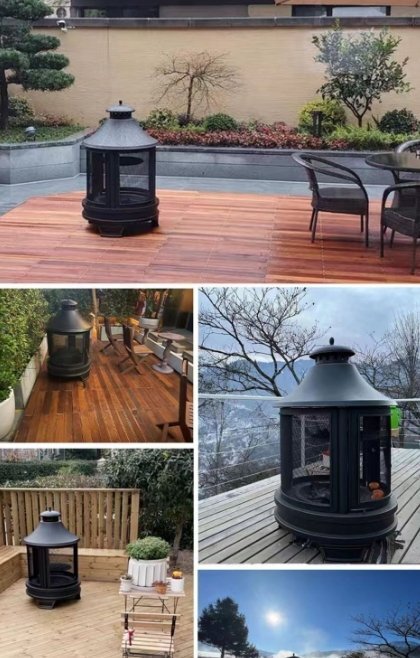 庭焼きストーブ薪ストーブ戸外バーベキューグリル多機能暖房ストーブ焚き火ストーブ戸外暖房ストーブ火 を焚きストーブ_2