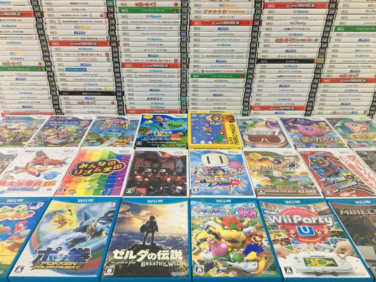 ケ880 Wii WiiU ソフト 300本 まとめ売り ゼルダの伝説 ブレスオブザ