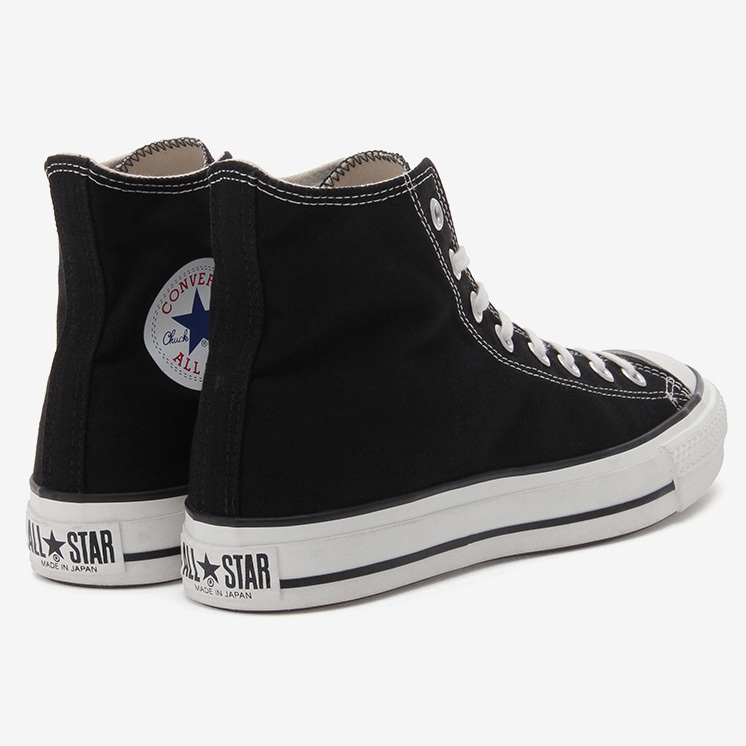 新品 日本製 コンバース キャンバス オールスター J HI ブラック