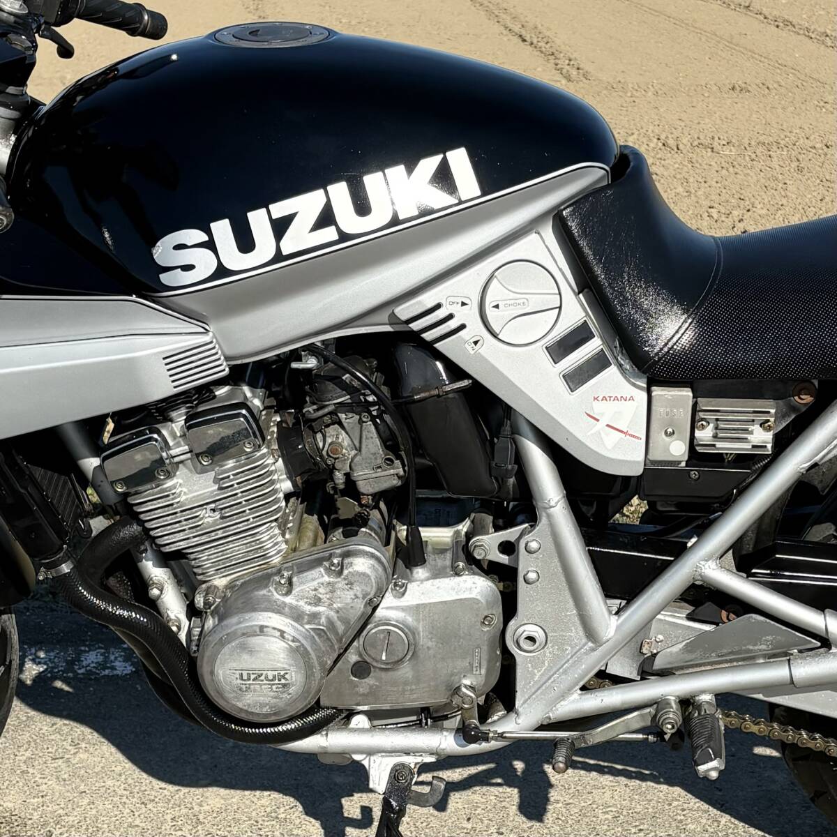 GSX250S カタナ 実動 書類付き GJ76A 希少 絶版 旧車 スズキ 検）GSX CBR RR ZXR FZR VTZ NSR CB XS FTR CBX FW FX バリオス ジェイド 刀_6