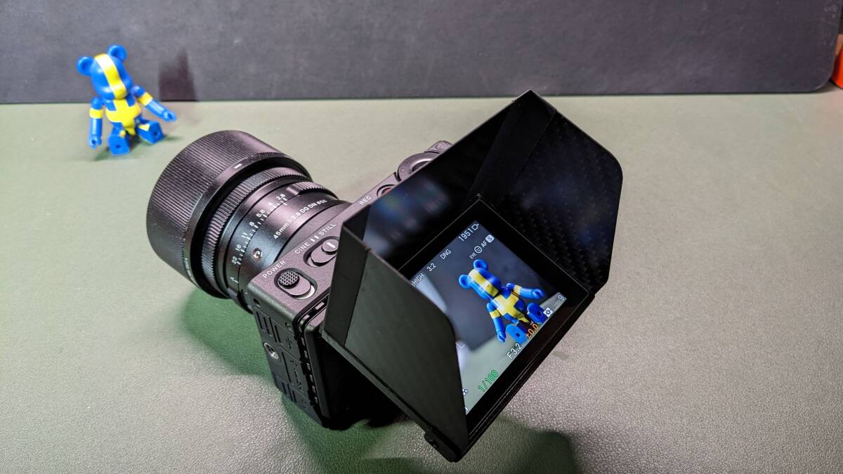 fp : Sigma and fpL フリップスクリーン改造キット DPL SIGMA fpの背面 