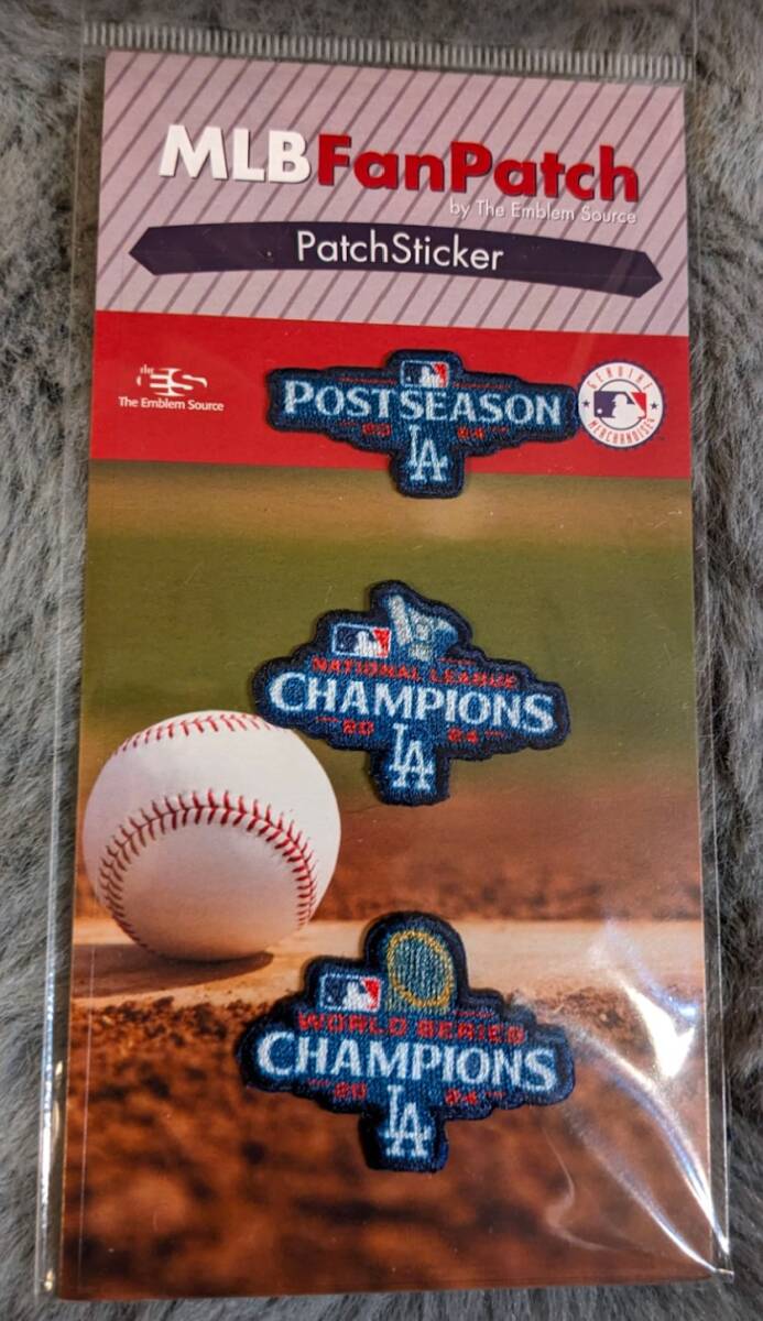 202024 MLB公式 ワッペン・パッチ ワールドシリーズチャンピオン ポストシーズン 3種セット 大谷翔平 ユニフォーム ベッツ フリーマン_1
