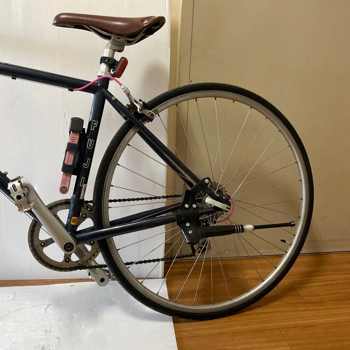 FUJI フジBALLAD 700C クロモリ 1X8S 520mm ロードバイク_3