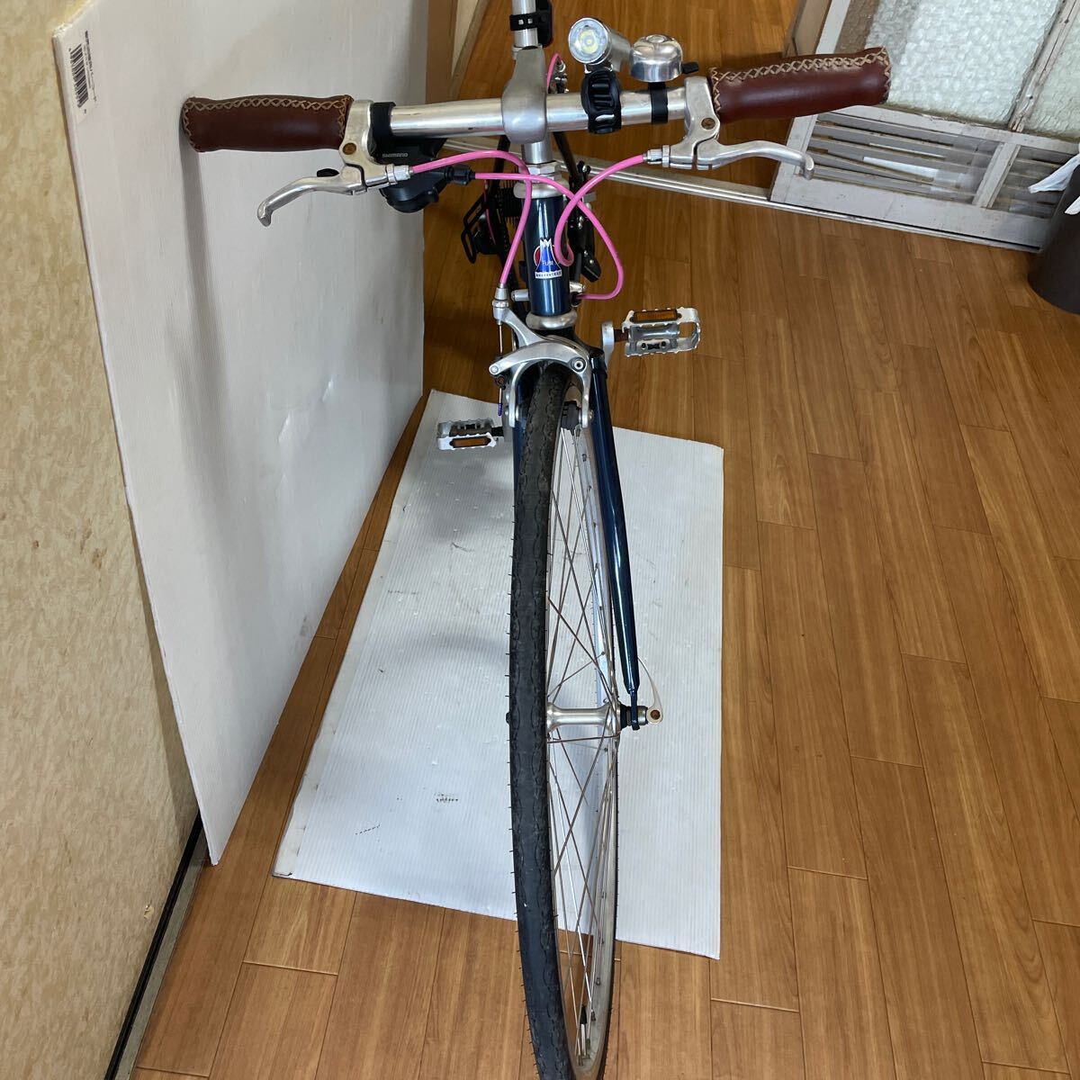 FUJI フジBALLAD 700C クロモリ 1X8S 520mm ロードバイク_5