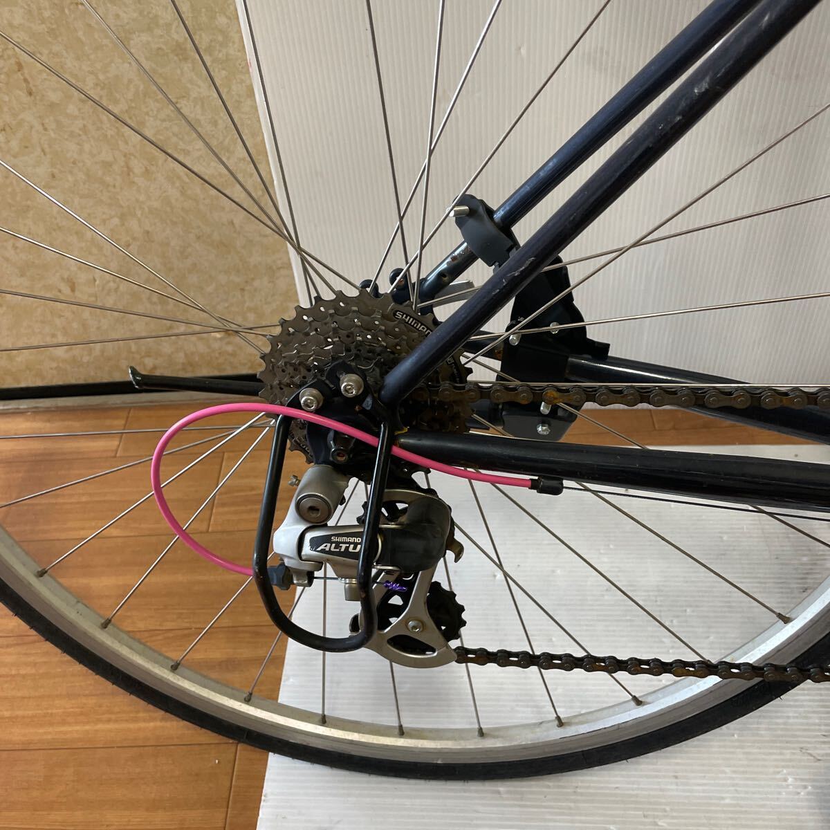 FUJI フジBALLAD 700C クロモリ 1X8S 520mm ロードバイク_9