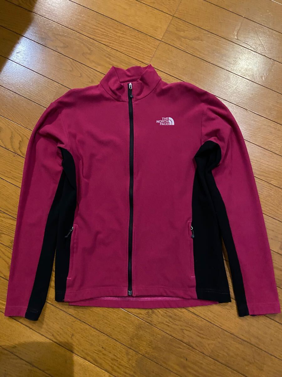 THE NORTH FACE　ノースフェイス　フリース　サイズL　ロゴ刺繍　登山　ハイキング　！_1