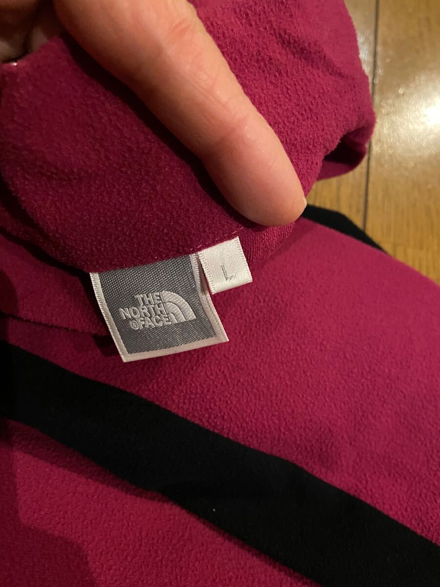 THE NORTH FACE　ノースフェイス　フリース　サイズL　ロゴ刺繍　登山　ハイキング　！_3