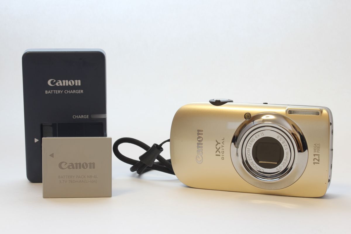 動作 キャノン CANON IXY DIGITAL 510 IS ゴールド バッテリー 充電器