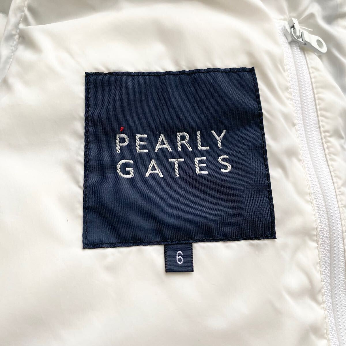 未使用級●XLサイズ●PEARLY GATES パーリーゲイツ 4way ダウンジャケット 千鳥格子 総柄 ジャケット 機能性◎ 軽量 ロゴ メンズ サイズ6_7