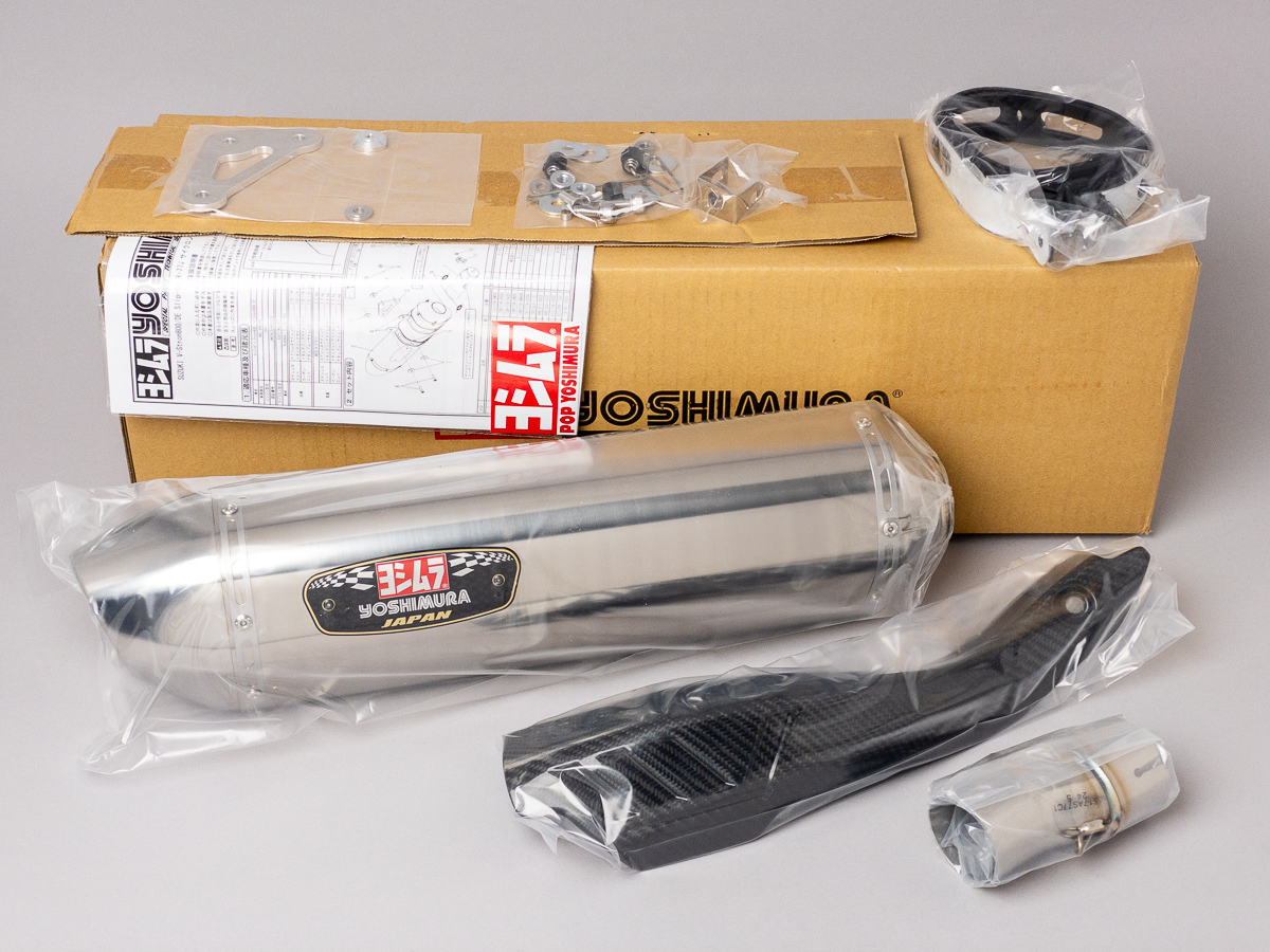 ヨシムラ V-STROM800/DE Slip-On R-77Jサイクロン EXPORT SPEC 政府 