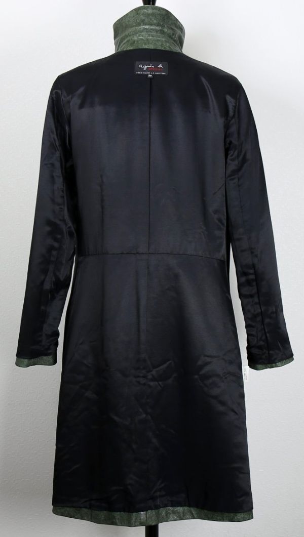 Agnes b. SPECIAL leather coat 36 アニエスベー スペシャル 牛革 