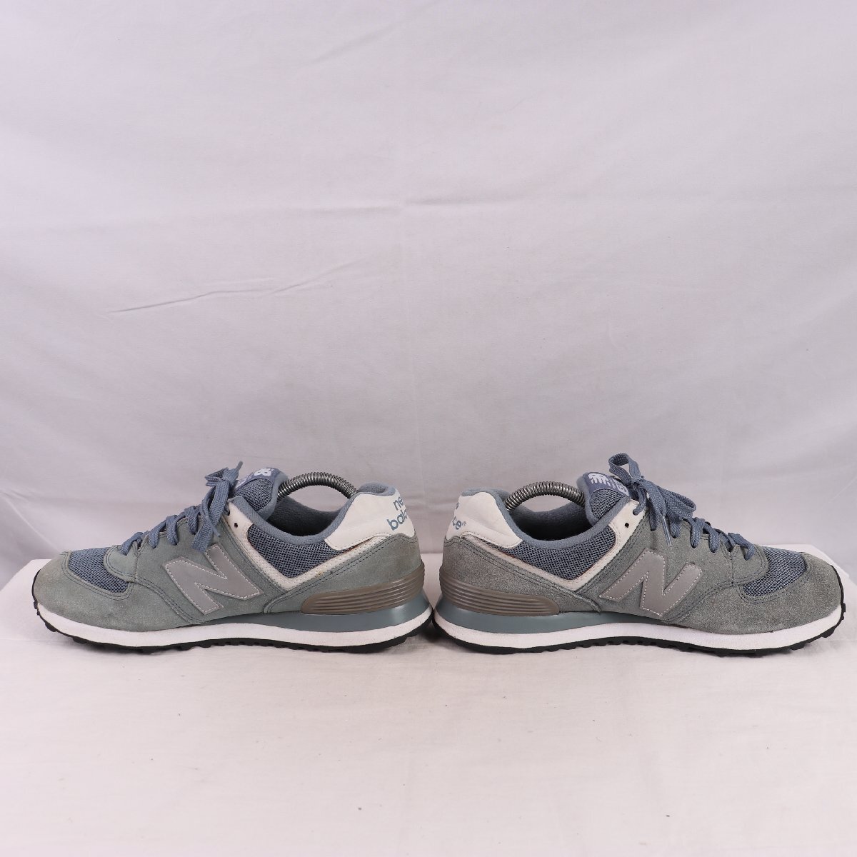 574 ニューバランス 27.5cm/New Balance スモーキーブルー グレー 白 